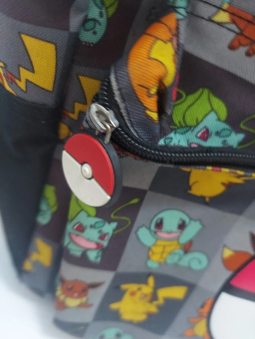 Pokemon Kids Backpack with Pokeball Pocket - Gray Multi